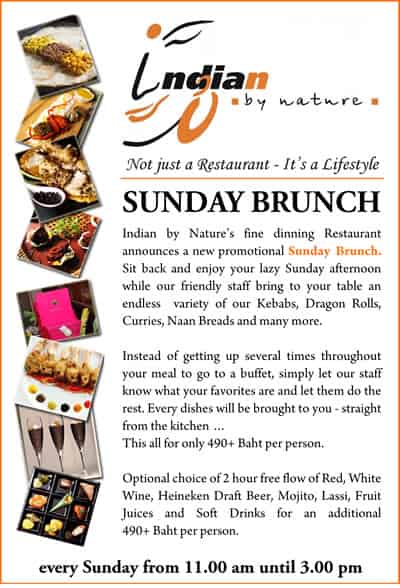 Indian by Nature Restaurant Sunday Brunch